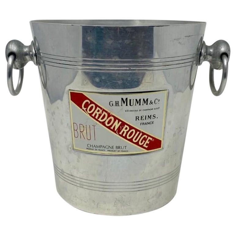 Vintage French Aluminum Champagne Bucket