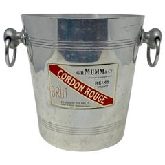 Vintage French Aluminum Champagne Bucket