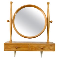 Retro Mirror with Shelf and Drawers