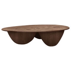 Noviembre x Coffee Table in Walnut Wood Inspired by Brancusi, Coffee Table