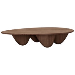 Noviembre x Big Coffee Table in Walnut Wood Inspired by Brancusi, Table basse