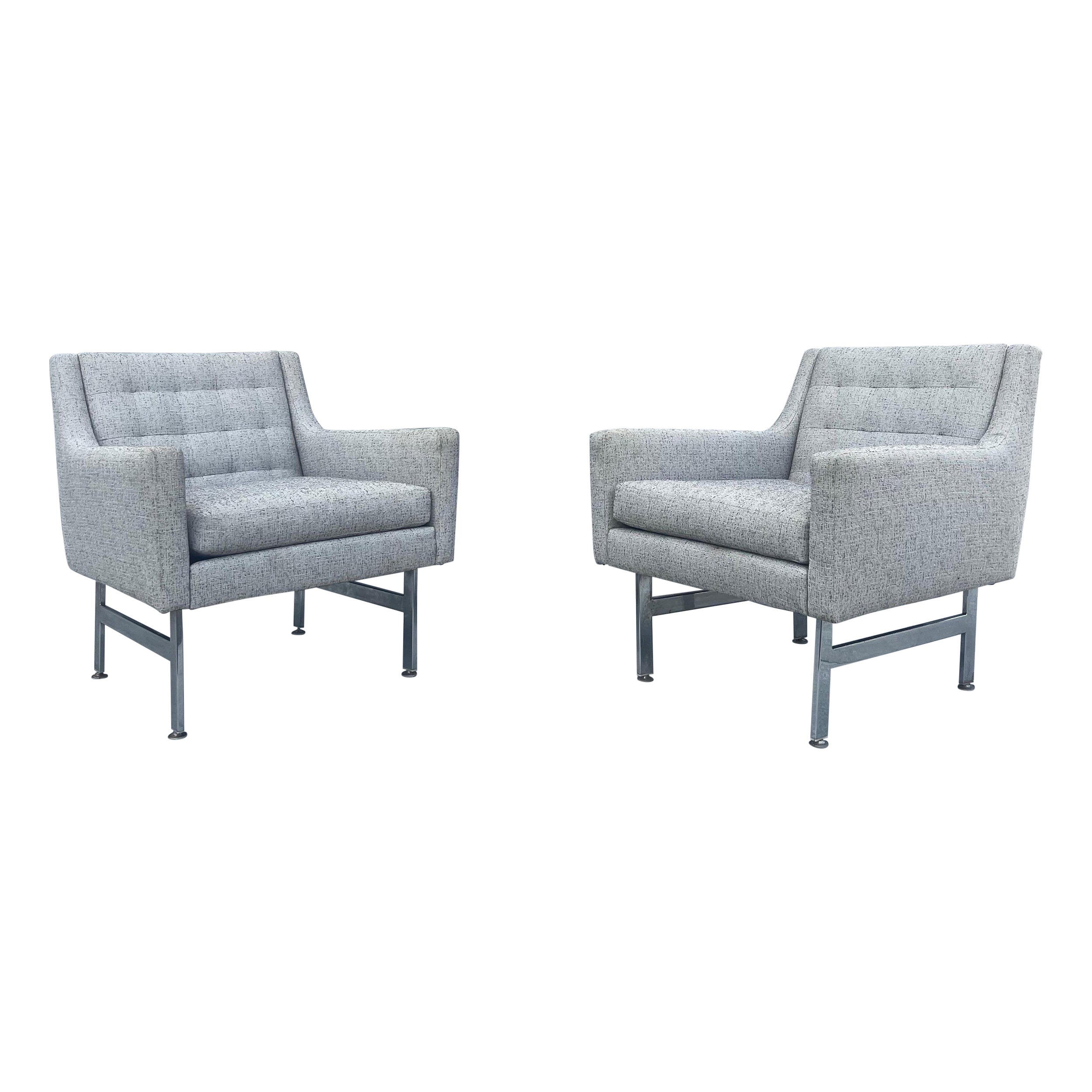 Midcentury Arm Chairs, a Pair 