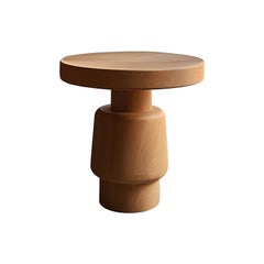 Table d'appoint, tabouret ou table de nuit en finition bois massif, auxiliaire table Socle 29