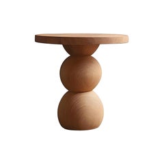 Tavolino, sgabello o comodino con finitura in Wood Wood, tavolo ausiliario Socle 44
