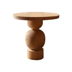 Table d'appoint, tabouret ou table de nuit en finition bois massif, auxiliaire table Socle 46