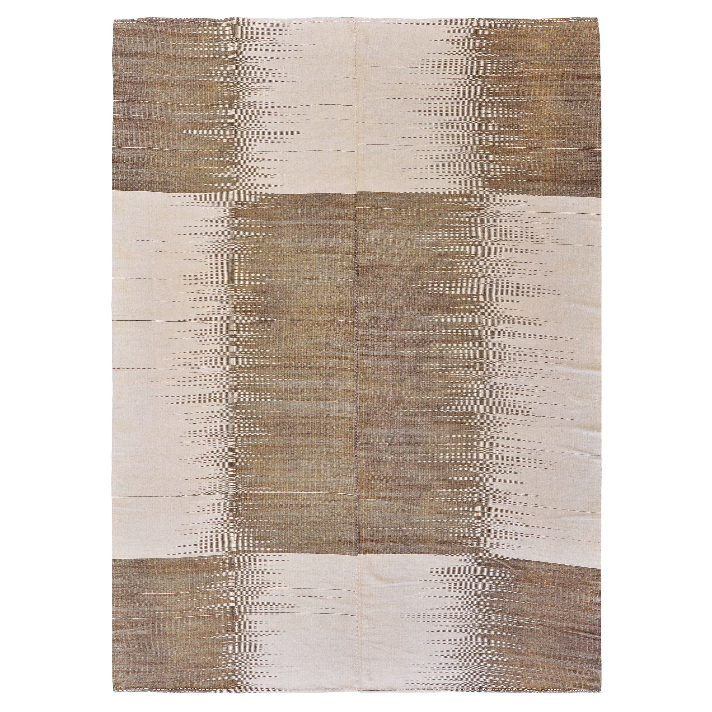 Mehraban Contemporary Flat-Weave Rug Volare Collection For Sale