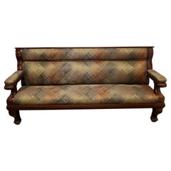 Used Long Waiting Room Seat or Hall Bench This Is a Very Sturdy and Heavy Piece 