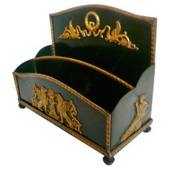 French Empire Style Bronze Letter Holder
