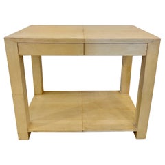 Vellum Clad Table in the Manner of JMF