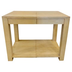 Used Vellum Clad Table in the Manner of JMF