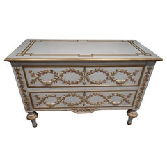 Italian Neoclassical Louis XVI Style Hand-Painted Chest of Drawers