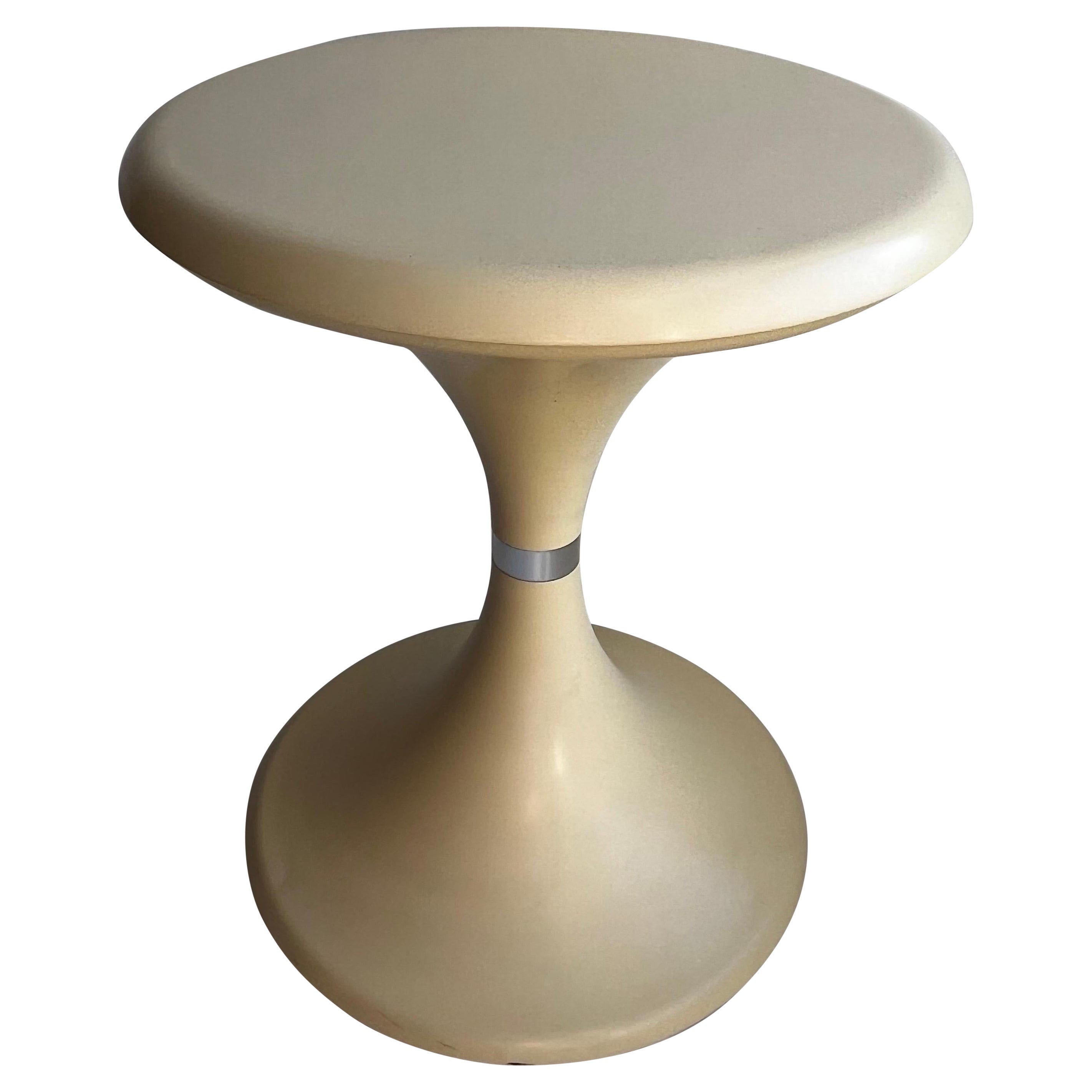 Space Age End Table / Stool in the Style of I. Gardella & A. Castelli, c. 1960s For Sale