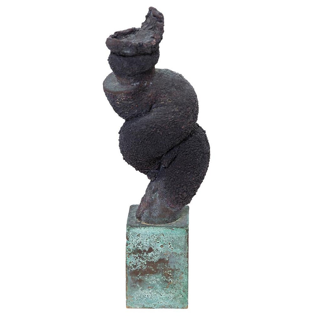 Harry Bertoia 1970's Free-Form Patinated Bronze Sculpture