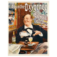Tamagno, Original Art Nouveau Poster, Absinthe Cusenier, Liquor, Alcohol, 1896