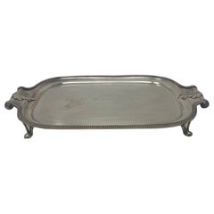 Vintage Silver Plated Menorah Tray with Handles Made in England