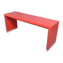 Used 1990 Mid-Century Modern Sofa Console: A Fusion of Vibrancy & Elegance