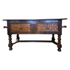 19th Century Console Table in Walnut