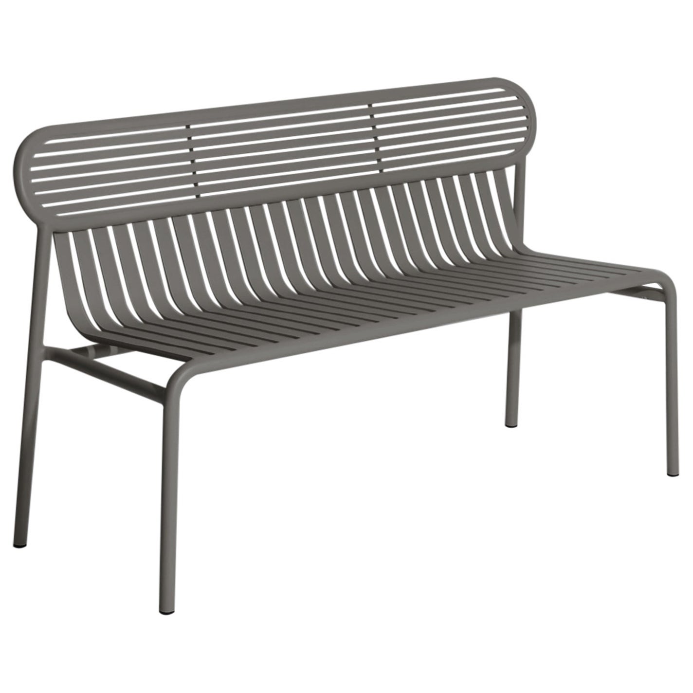 Petite Friture Week-End Bench in Anthracite Aluminium by Studio BrichetZiegler For Sale