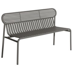 Petit banc d'appoint Friture en aluminium anthracite du Studio BrichetZiegler