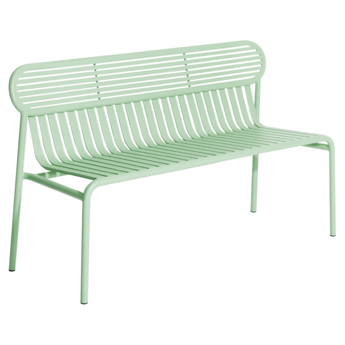Petite Friture Week-End Bench in Pastel Green Aluminium by Studio BrichetZiegler For Sale