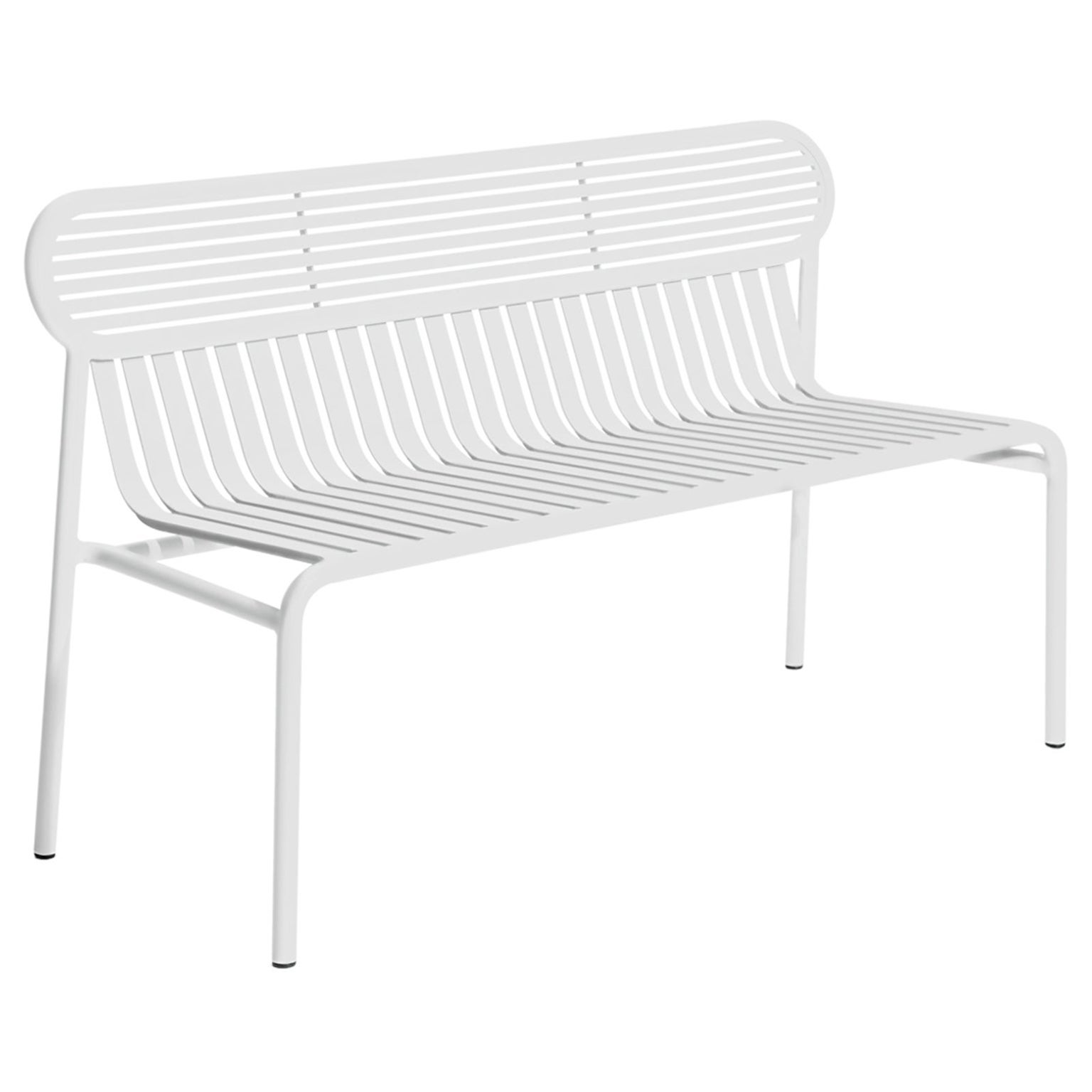 Petite Friture Week-End Bench in Pearl Grey Aluminium by Studio BrichetZiegler For Sale
