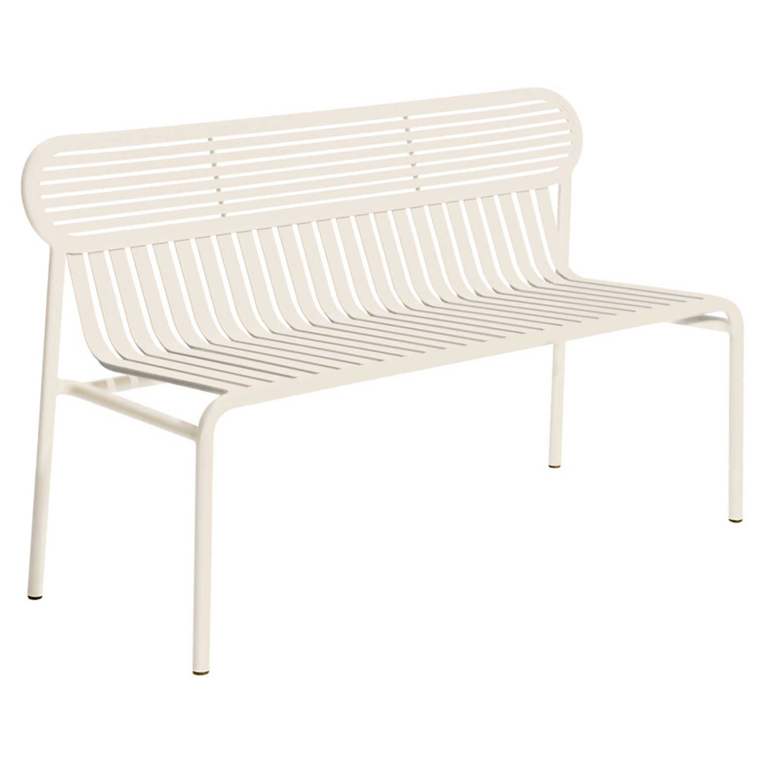 Petite Friture Week-End Bench in Ivory Aluminium by Studio BrichetZiegler For Sale