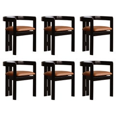 Tobia Scarpa “Pigreco” Dining Chairs for Gavina, 1960, Set of 6