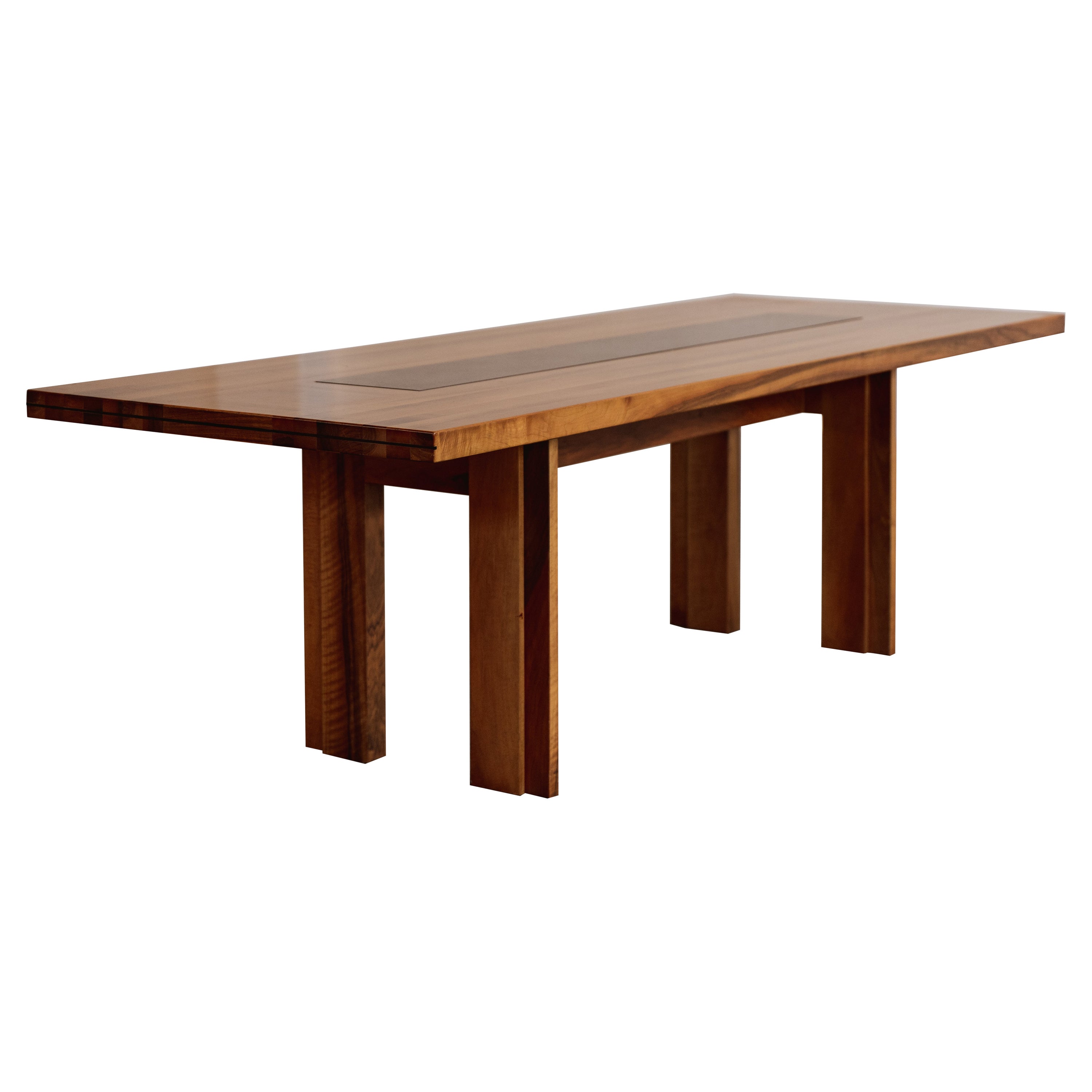 Afra & Tobia Scarpa Wooden Dining Table for Cassina, 1970s