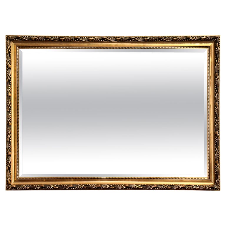 Lovely Vintage Gold Ornate Bevelled Mirror For Sale at 1stDibs