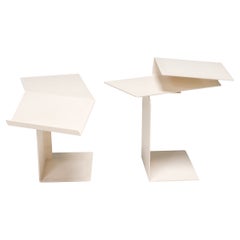 Konstantin Grcic pour Classicon tables d'appoint blanches Diana B, lot de 2