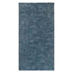 Doris Leslie Blau Collection Midcentury French Modern Blue Handmade Wool Rug