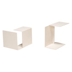 Konstantin Grcic for Classicon Diana E & F White Side Tables, Set of 2