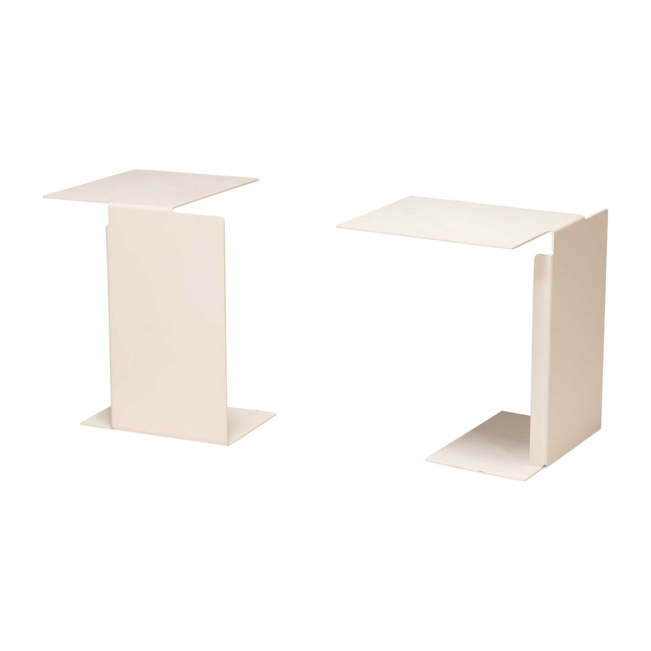 Konstantin Grcic for Classicon Diana B White Side Tables, Set of 2 For Sale