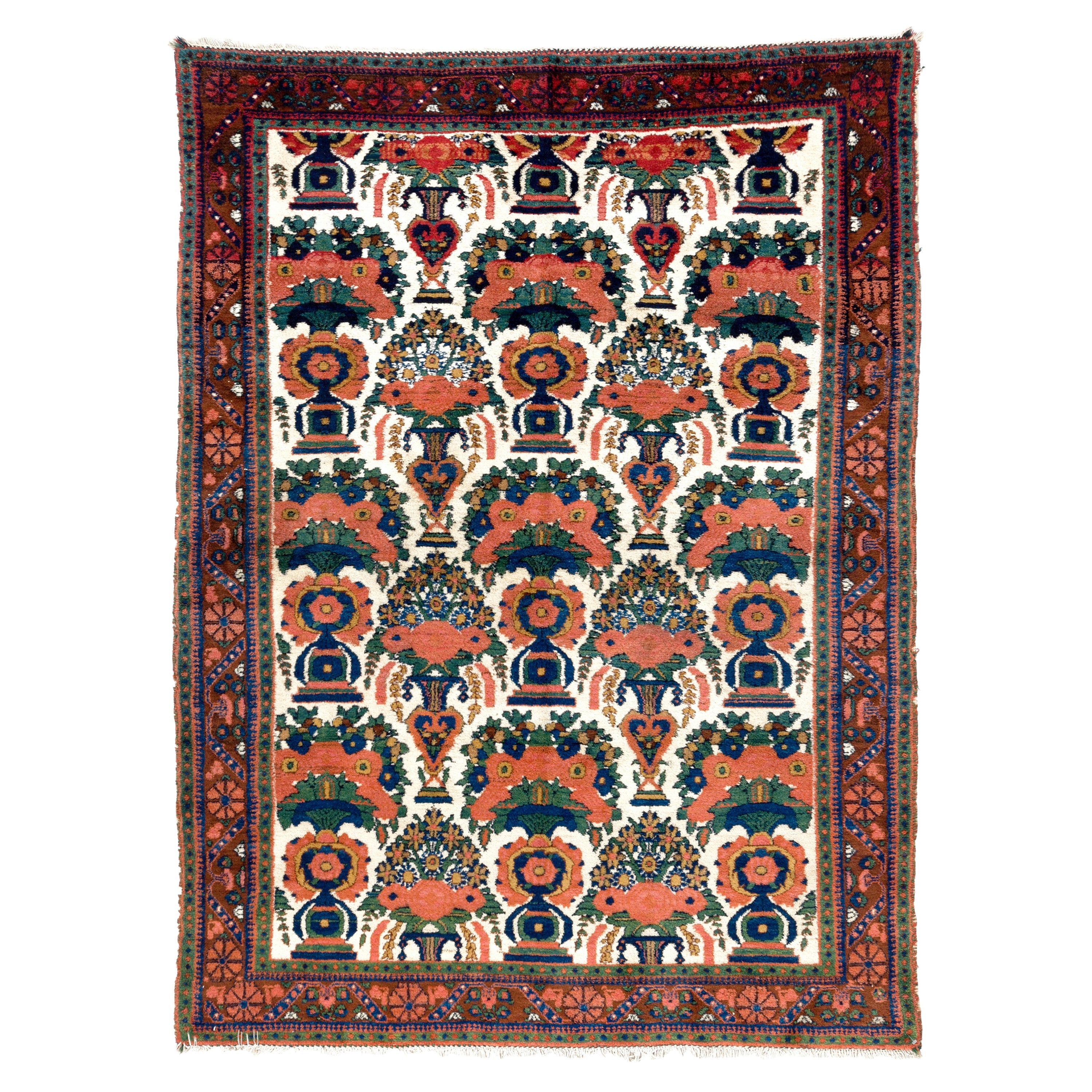 Antique Persian Tribal Afshar Rug, Excellent Original Condition. 4.8 x 6.3 ft For Sale