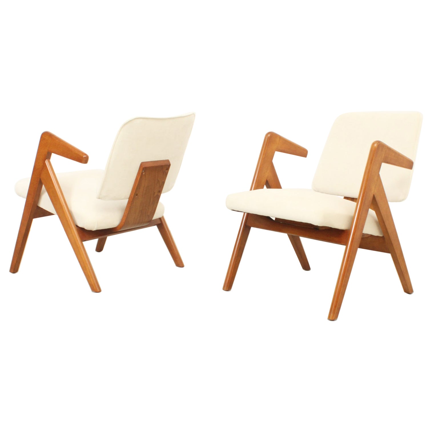 Pair of Hillestak Armchairs by Robin Day, UK, 1950s