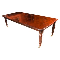 Antique Regency Flame Mahogany Extending Dining Table, 19th Century