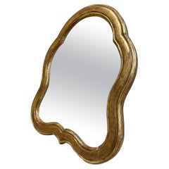 Table / coiffeuse en vermeil française du 19e siècle  Miroir 