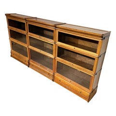 Antique Oak Globe Wernicke Bookcase