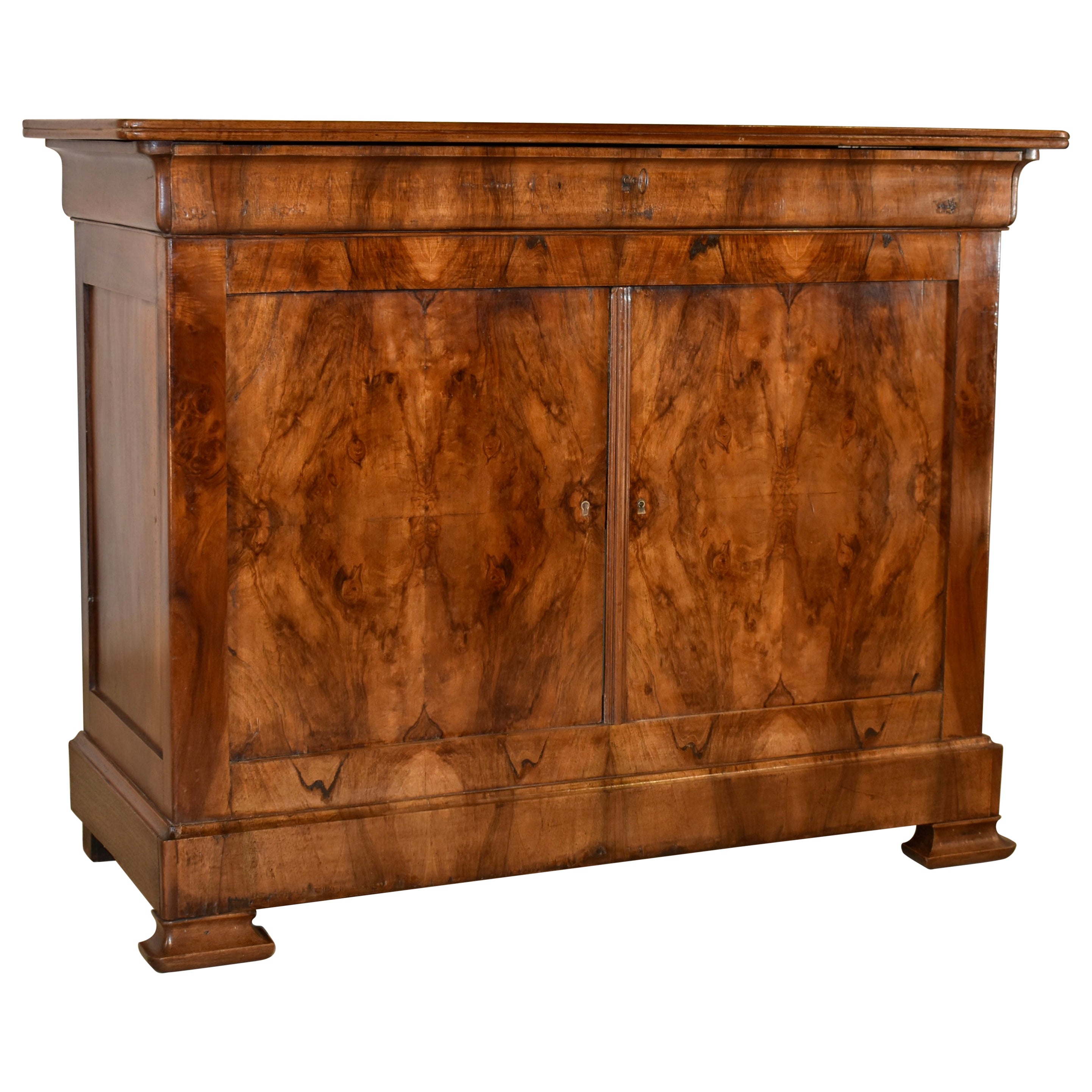 19th Century Walnut Louis Philippe Buffet For Sale