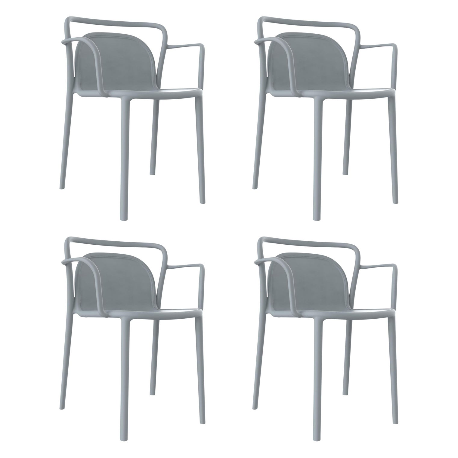 Juego de 4 sillas Classe Gris by Mowee