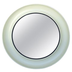 Vintage round plastic mirror, 1970