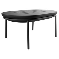 Table basse en dentelle noire de 90 cm par Mowee