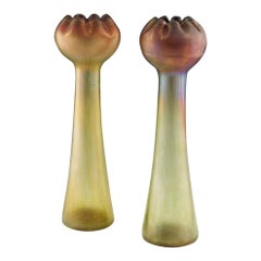 Pair of Rindskopf Pepita Grenada Vases, circa 1900