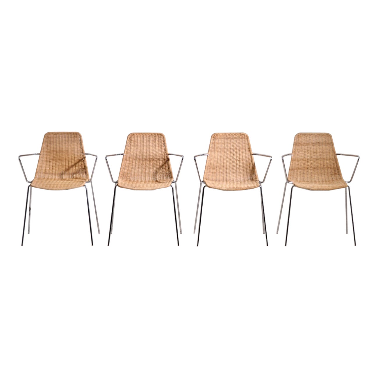 Quatre fauteuils modernes danois, fin du 20e siècle. en vente