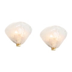 Retro Pair of Large Kalmar Sconces Wall Lights, Austria, 1960s