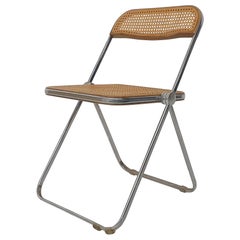 Webbing Folding Chair by Giancarlo Piretti for Castelli, Model Plia, Italy, 1967