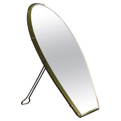 Antique 20th Century Vanity Mirror in Crystal and Wood by Tenca & C Italy