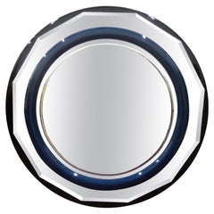 Italian Modern Lacquered Beveled Mirror