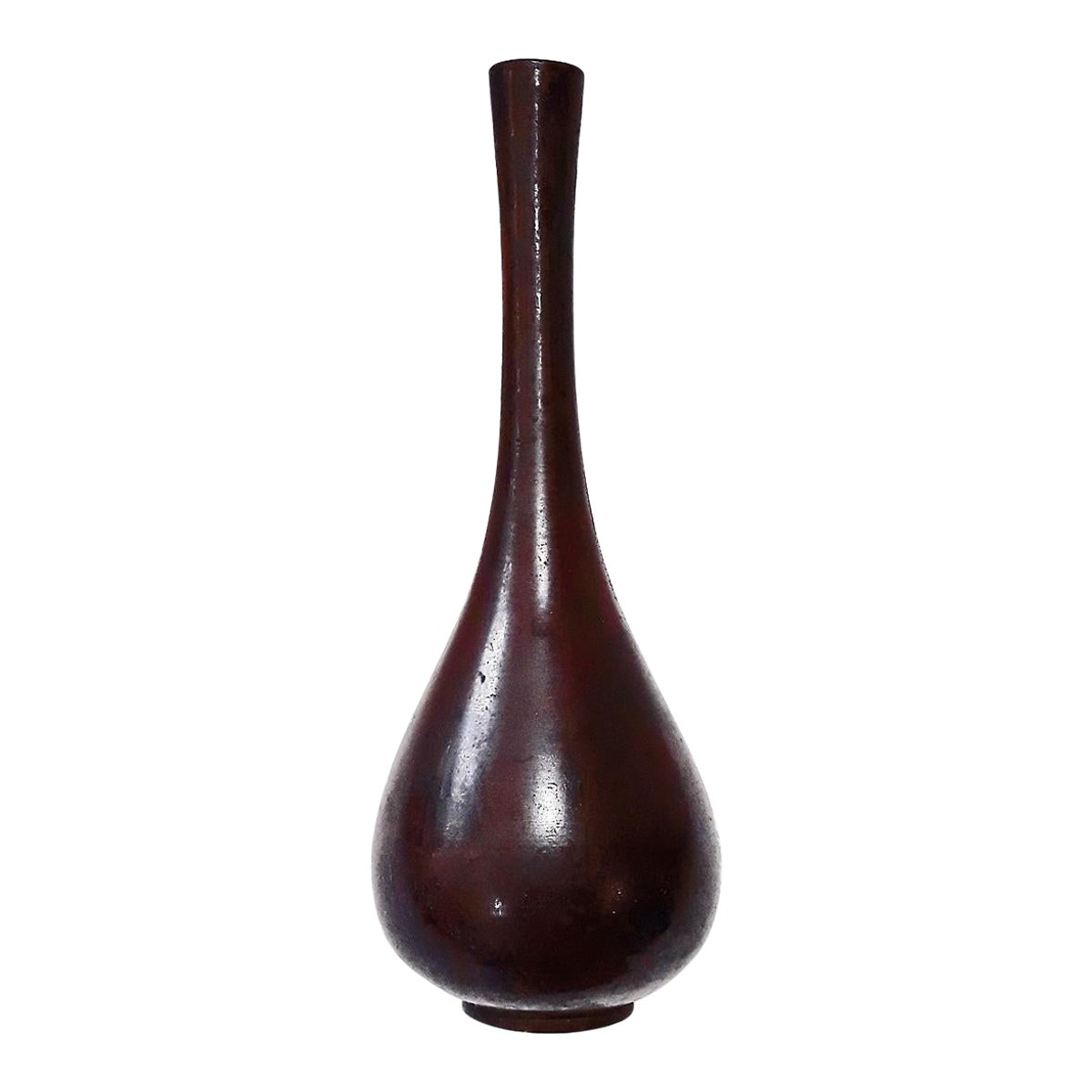 Japanese Brass Ikebana Vase, Early 20th Century For Sale