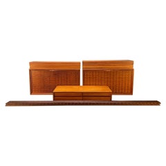 Vintage Danish Modern Royal System 3 Bay Teak Modular Wall Unit by Cado